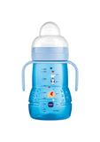 Mam Trainer+ Μπιμπερό Μετάβασης 4+ Μηνών 220ml Με Θηλή & Στόμιο Συλλογή Better Together Μπλε (450B)