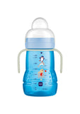 Mam Trainer+ Night Μπιμπερό Μετάβασης 4+ Μηνών 220ml Με Θηλή & Στόμιο Μπλε (451B)