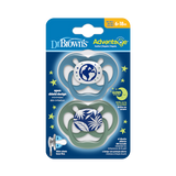 Dr Brown's Advantage Night Σιλικόνης για Αγόρι 6-18m 2τμχ