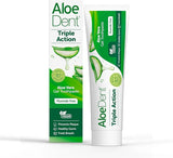 Aloe Dent Triple Action Toothpaste οδοντόκρεμα με Aloe Vera χωρίς φθόριο