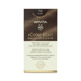Apivita My Color Elixir 7.0 Blonde Μόνιμη Βαφή Μαλλιών με Έλαια Argan, Αβοκάντο & Ελιάς