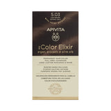 Apivita My Color Elixir 5.03 Light Brown Natural Gold – Μόνιμη Βαφή Μαλλιών με Έλαια Argan, Avocado & Ελιάς