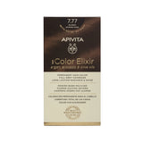 Apivita My Color Elixir Permanent Hair Color 7.77 Blonde Intense Sand - Μόνιμη βαφή μαλλιών με έλαια argan, αβοκάντο και ελιά
