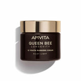 Apivita Queen Bee Longevity Silky Light Cream Ελαφριά Μεταξένια Κρέμα για Δράση σε 12 Δείκτες Νεότητας 50ml