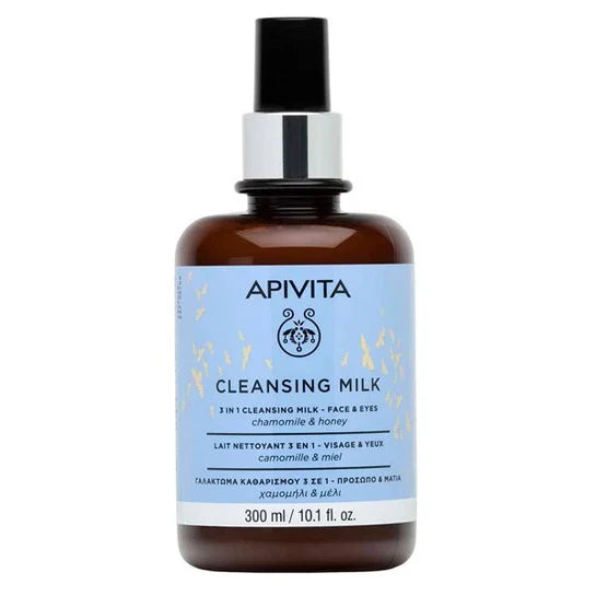 Apivita Cleansing Milk 3 in 1 with Chamomile & Honey 300ml