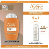 Avene Ultra Fluid Perfector SPF50 με χρώμα αντηλιακό προσώπου 50ml με δώρο Eau Micellaire 100ml