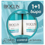 Bioclin Deo Control Roll On 1+1 δώρο αποσμητικό με ξυλιτόλη για έλεγχο οσμών