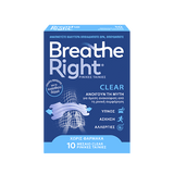 Breathe Right Clear ρινικές ταινίες για άμεση ανακούφιση από τη ρινική συμφόρηση 10 τεμάχια