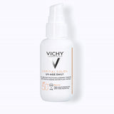 Vichy Capital Soleil UV-Age Daily SPF50+ Λεπτόρευστο Αντηλιακό Κατά Της Φωτογήρανσης Με Χρώμα 40ml