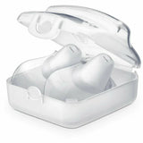 Chicco Nipple Shields Σιλικόνης S/M 2 τεμάχια Θήκη Φύλαξης