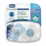 Chicco PhysioForma Light πιπίλες σιλικόνης blue  2-6 μηνών Glow in the Dark 2 τεμάχια orthodontic