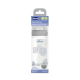 Chicco Γυάλινο Well Being Μπουκάλι 0m+ Grey/Γκρι 240mL - Συσκευασία