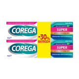 Corega Super Στερεωτική Κρέμα για Τεχνητή Οδοντοστοιχία 2Χ40gr