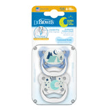 Dr. Brown's PreVent Πιπίλες Glow in the Dark 6-18m Συσκευασία 2 Τεμαχίων