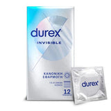 Συσκευασία και φακελάκι προφυλακτικών Durex Invisible