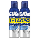 Gillette Series Shave Foam Conditioning with Cocoa Butter 1+1 Δώρο Αφρός Ξυρίσματος για Λεία και Ενυδατωμένη Επιδερμίδα