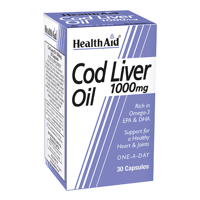 Health Aid Cod Liver Oil 1000mg 30 Κάψουλες
