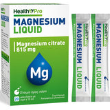 Health Pro Magnesium Liquid 815mg 15ml 20 φακελίσκοι