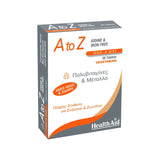 HealthAid A to Z Iodine & Iron Free 30 Tablets πολυβιταμίνες και μέταλλα χωρίς ιώδιο και σίδηρο