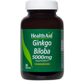 Health Aid Ginkgo Biloba 5000mg 30 κάψουλες