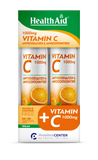 HealthAid Vitamin C 1000mg 20+20 αναβράζοντα δισκία χωρίς ζάχαρη vegan