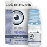 Helenvision Pure οφθαλμικές σταγόνες με 0.1% υαλουρονικό νάτριο για λίπανση και ενυδάτωση ματιών 10ml