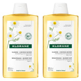 Klorane Promo Σαμπουάν με Χαμομήλι για Ξανθές Ανταύγειες 2x400ml