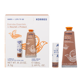 Korres Promo Hands + Lips to Go Almond Nut Κρέμα Χεριών 50ml & Lipbalm με άρωμα Βούτυρο Cocoa 4.5g