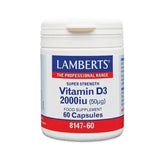 Lamberts Vitamin D3 2000iu 60 κάψουλες – Ισχυρό συμπλήρωμα βιταμίνης D3 (50μg)