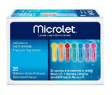 Microlet Lancets Χρωματιστές Βελόνες 25 τεμάχια
