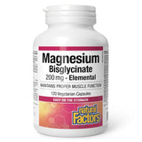 Natural Factors Magnesium Bisglycinate 200mg 120 Φυτικές Κάψουλες