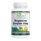 Natural Vitamins Magnesium Complex 500mg 60 vegetable capsules