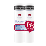 Neutrogena Lipcare 1+1 Δώρο για ξηρά και σκασμένα χείλη