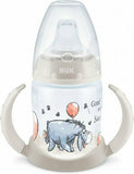 Nuk First Choice Εκπαιδευτικό Μπιμπερό Disney Winnie the Pooh με Ένδειξη Θερμοκρασίας 6-18m 150ml Γκρι
