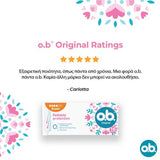 o.b. Original Super – Ταμπόν με Αξιόπιστη Προστασία & Σύνθεση χωρίς Χημικές Ουσίες