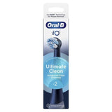 Oral-B iO Ultimate Clean Black Ανταλλακτικές Κεφαλές 2 Τεμάχια