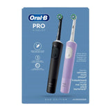 Oral-B Vitality Pro Duo Pack Ηλεκτρική Οδοντόβουρτσα Black & LIlac