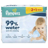Pampers 99% Water Μωρομάντηλα (3x60τεμ) 180τεμ