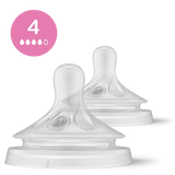 Philips Avent Classic Plus Θηλή Ροής 4 Fast Flow 2τμχ