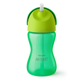 Philips Avent Bendy Straw Cup 12m+ Παιδικό Κύπελλο με Καλαμάκι Πράσινο 300ml SCF798/01