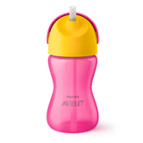 Philips Avent Bendy Straw Cup 12m+ Παιδικό Κύπελλο με Καλαμάκι Ροζ 300ml SCF798/02