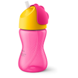 Philips Avent Κύπελλο με Καλαμάκι Ροζ Πλάγια Όψη 300ml