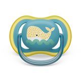 Philips Avent Πιπίλα Ocean Friends 0-6m Κίτρινη Φάλαινα