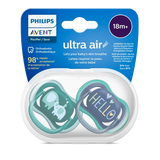 Philips Avent Πιπίλες Ultra Air 18m+ σετ 2 τεμαχίων - Συσκευασία