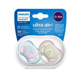 Philips Avent Ultra Air Πιπίλες 0-6m Ροζ και Πράσινη