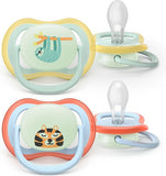 Philips Avent Ultra Air Πιπίλες Ζωάκια 0-6m – Σετ 2 τεμαχίων με ανάλαφρο σχεδιασμό