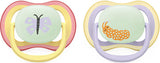 Philips Avent Ultra Air Πιπίλες 0-6m – Σετ 2 τεμαχίων με σχέδια πεταλούδα & κάμπια