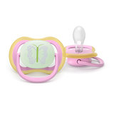 Philips Avent Ultra Air Πιπίλες 0-6m – Σετ 2 τεμαχίων με σχέδια πεταλούδα & φεγγάρι