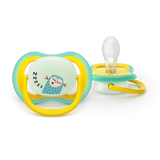 Philips Avent Ultra Air Nighttime Πιπίλα Σιλικόνης 18m+ Αγόρι 2 Τεμάχια (SCF376/32)