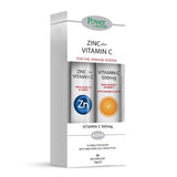 Power Health Zinc + Vitamin C με Στέβια 20 Αναβράζοντα Δισκία & Δώρο Vitamin C 500mg 20 Αναβράζοντα Δισκία